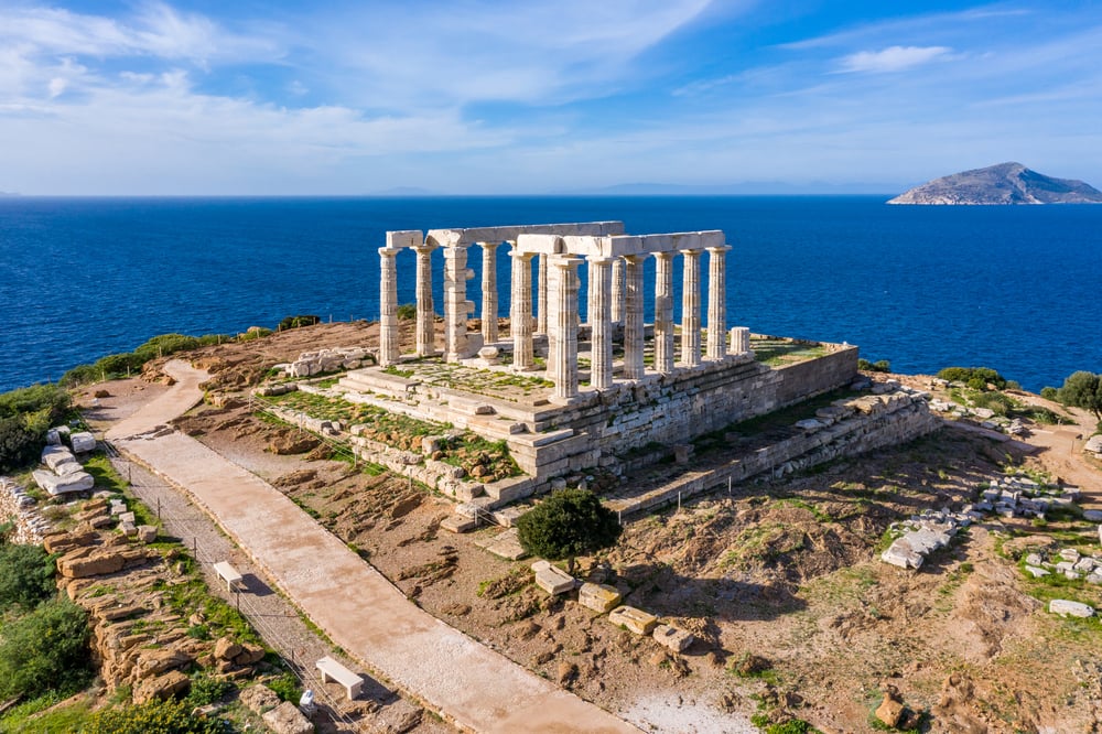 Athens Temple Of Poseidon At Sounion