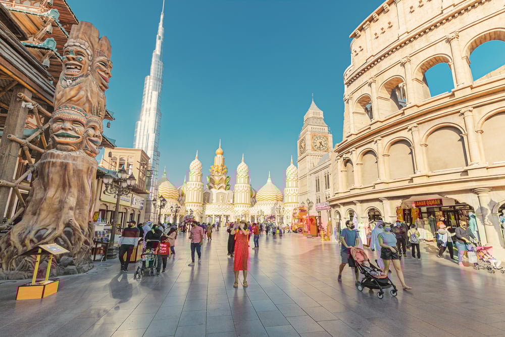 Dubai Panoramic View Streets