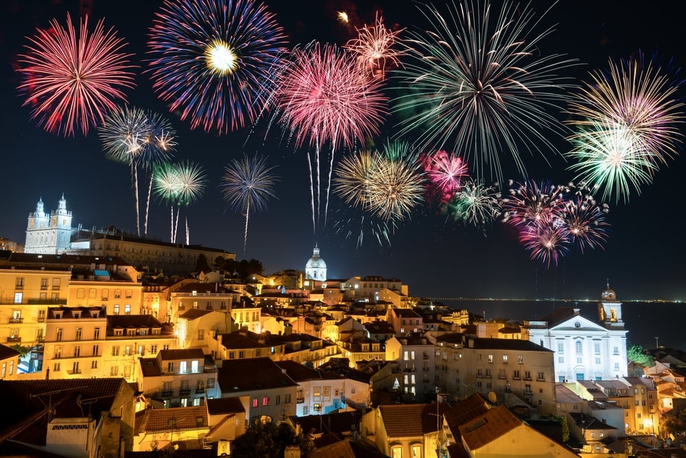 Lisbon New Years Eve Fireworks