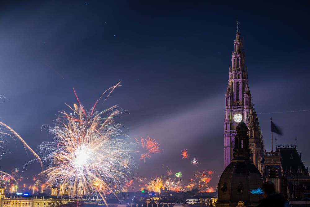 New Years Eve Vienna Fireworks