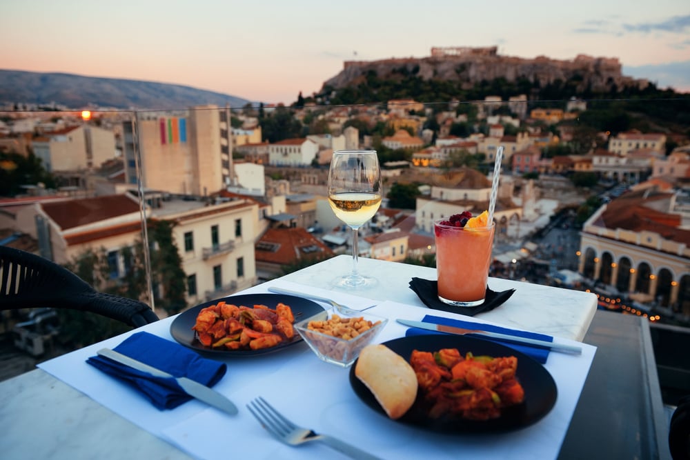 Rooftop Bars In Athens With Acropolis View