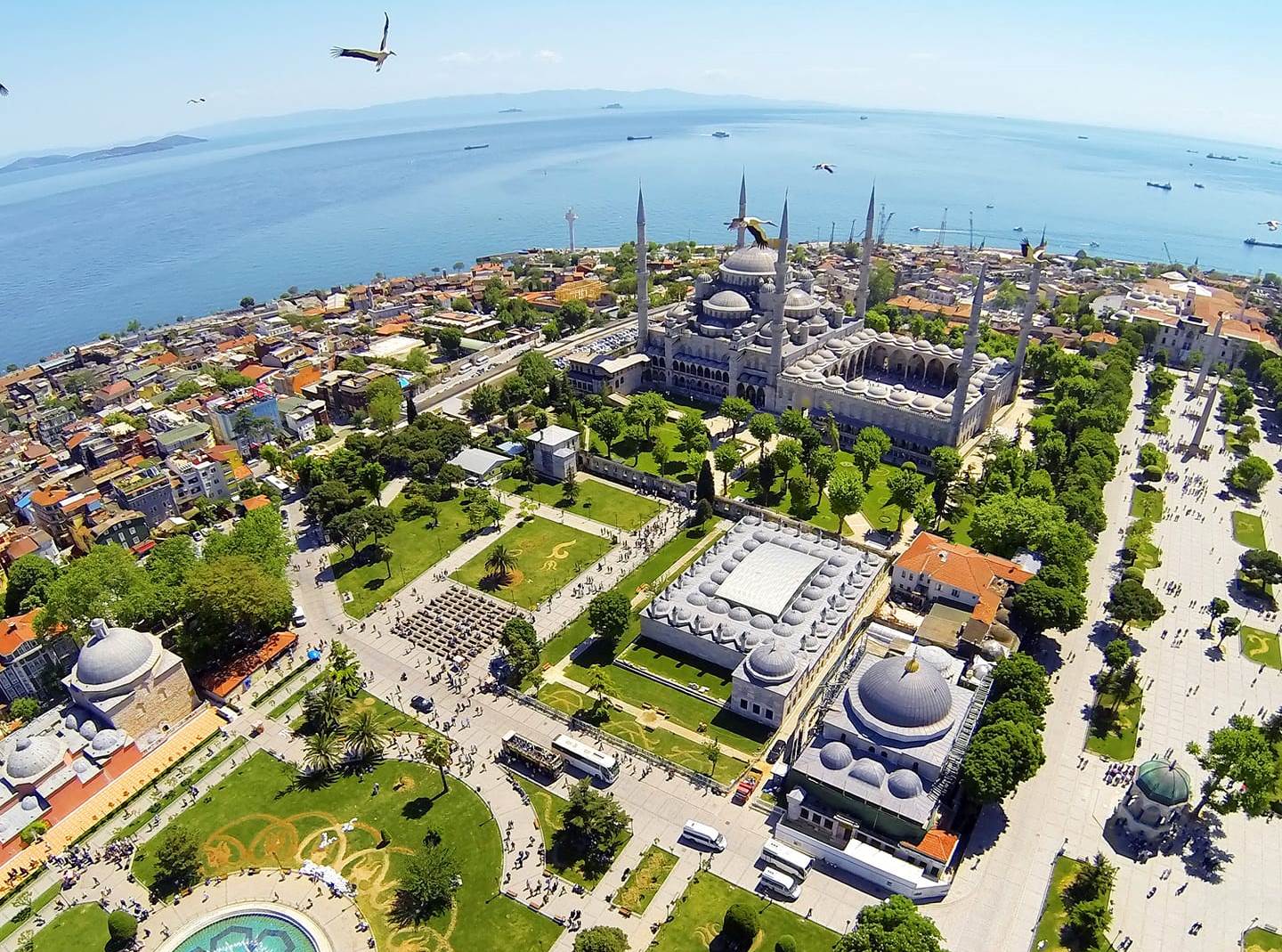 Sultanahmet Square Istanbul Aerial