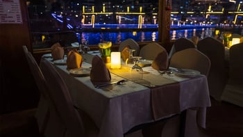 From Dubai Creek: Dhow Cruise with Dinner & Live Entertainment