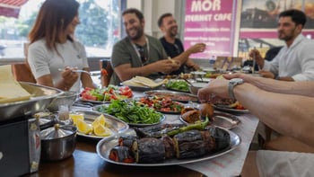 Turkish Food Tour at Evening and Rooftop Experience