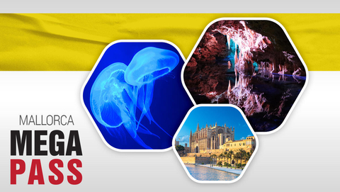 Mallorca MegaCombo Tickets: Cathedral, Hams' Caves & Palma Aquarium