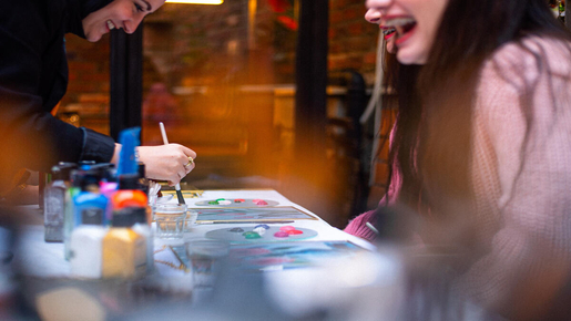 Traditional Calligraphy Workshop with Brass Frame