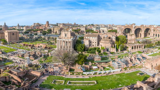 Colosseum with Roman Forum & Palatine Hill