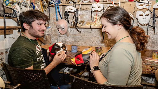 Mask Decoration Workshop in St. Mark's Square