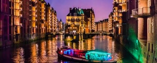 Hamburg Evening Lights Speicherstadt & Harbor Cruise