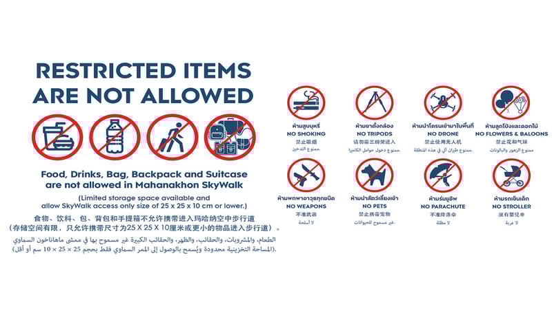 Mahanakhon SkyWalk Ticket City Pass