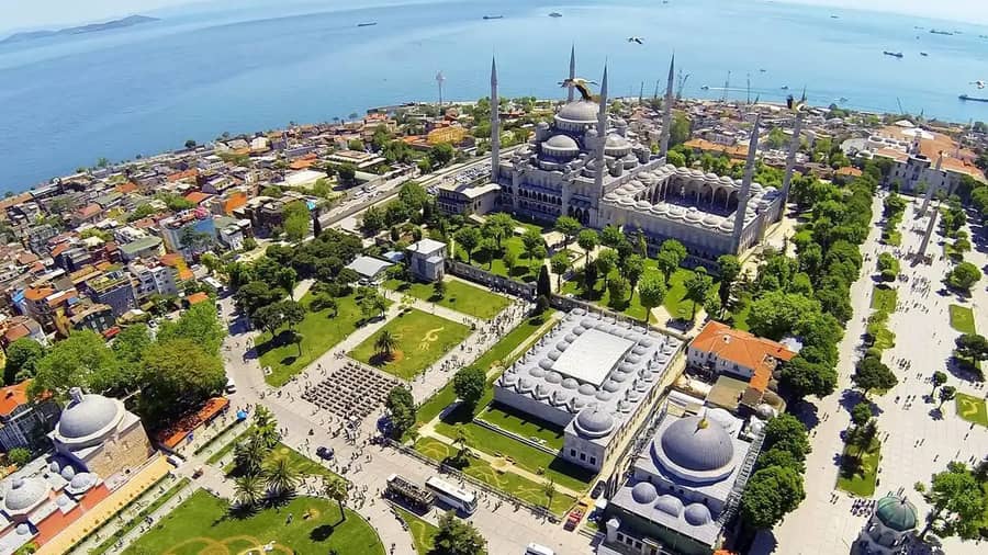 Sultanahmet Square Istanbul Aerial
