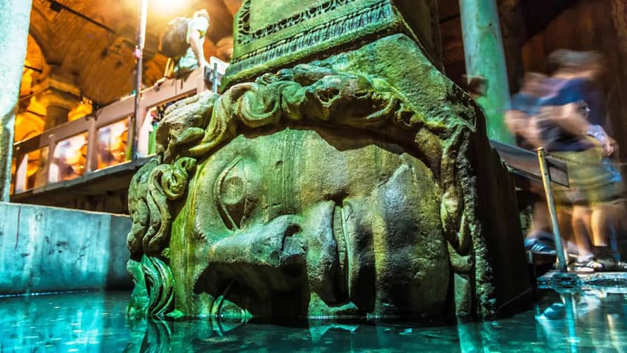 Basilica Cistern Medusa Head Istanbul