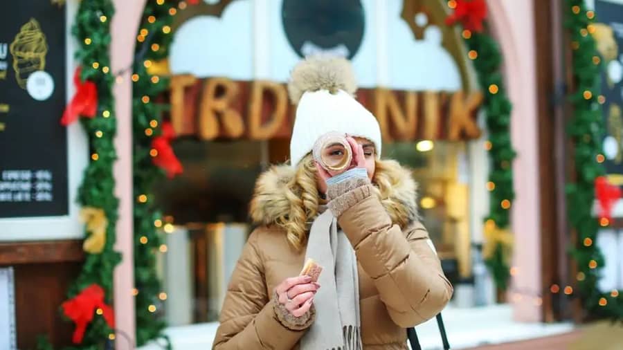 Prague Christmas Scene