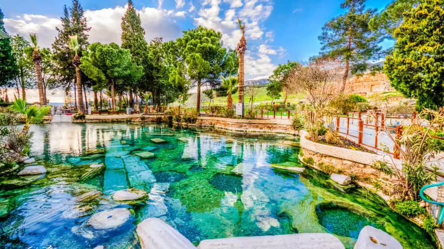 Antique Pool Cleopatras Bath View Pamukkale