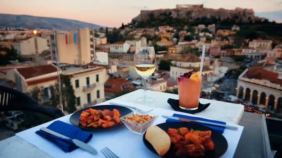 Rooftop Bars In Athens With Acropolis View