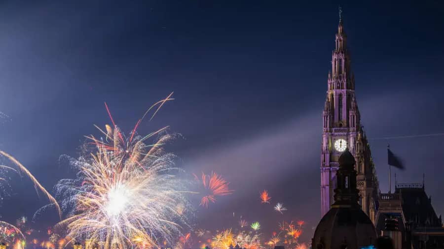 New Years Eve Vienna Fireworks